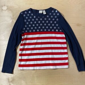 Fiorlini Patriotic Stars and Stripes Shirt Large (QB)